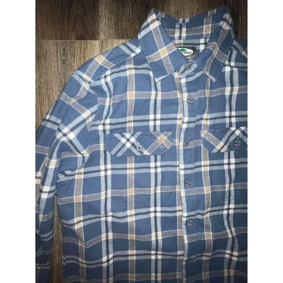 Arbor Wear Original Tree Climber Gear Men's Button Down Long Sleeve Flan… - Picture 2 of 6